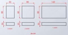 DİKDÖRTGEN MİNDER SETİ BLOK 6 PARÇA