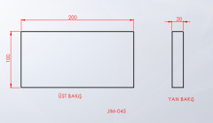 PUF MİNDER 100x200x20 cm