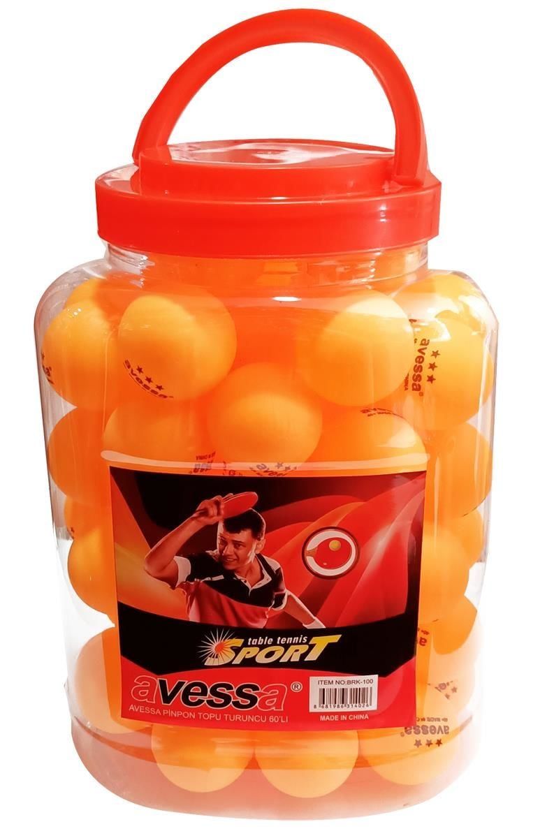 ASSA SPOR Avessa 3 Star Turuncu Masa Teniz Pinpon Topu Kavanozda 60'Lı - Spor Ekipmanı Üretimi