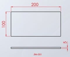 Standart jimnastik minderi 100x200x5 cm branda mavi zemin minderi
