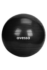 Avessa 55 Cm Pilates Topu Poşet Ambalaj Bpt-55 Siyah - Profesyonel Pilates Topu | ASSA SPOR
