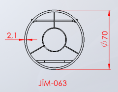 ASSA SPOR Whiteface Top Hedefi R=60 Cm Genel Görünüm