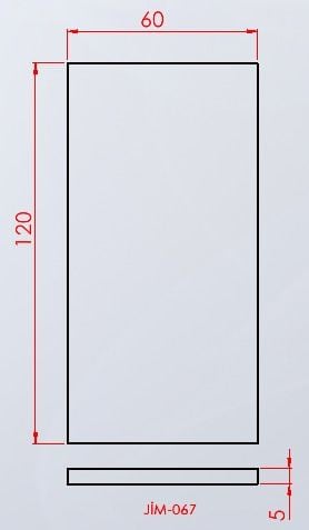 JİM-067 Minder seti 5’li teknik ölçü çizimi