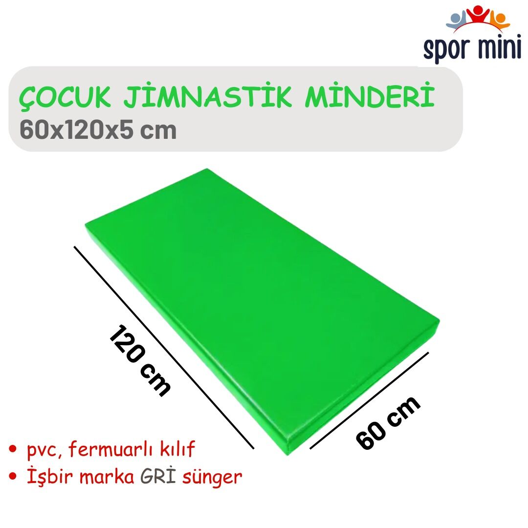 JİMNASTİK MİNDERİ YEŞİL 60X120