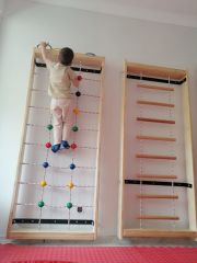 Çocuk Tırmanma Standı 3'Lü Grup Yan Görünüm