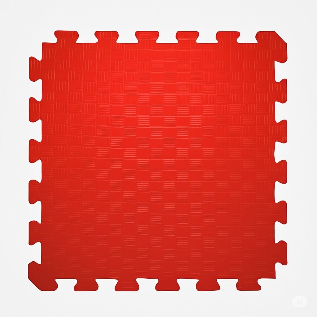 ASSA SPOR Tatami 100X100 Cm 13 Mm Kırmızı - Jimnastik Ekipmanı Üretimi