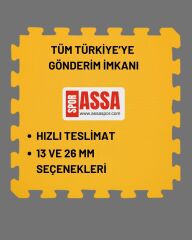 Tatami 100X100 Cm 26 Mm Sarı-Siyah Spor Salonu Kullanımı