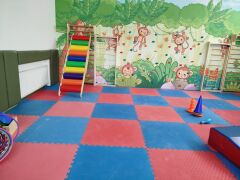 ASSA SPOR Tatami 100X100 Cm 26 Mm Kırmızı-Mavi - Jimnastik Ekipmanı Üretimi