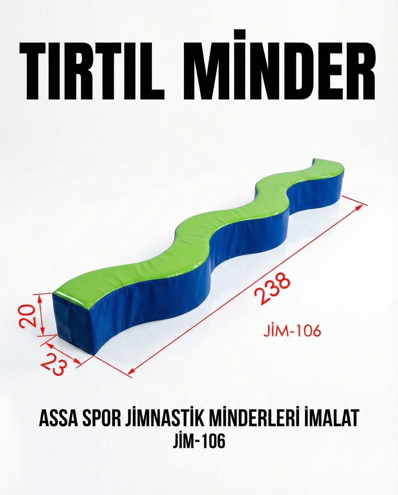 ASSA SPOR Tırtıl Minder - Jimnastik Minderi Üretimi