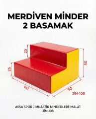 ASSA SPOR Merdiven Minder 2 Basamak - Jimnastik Minderi Üretimi