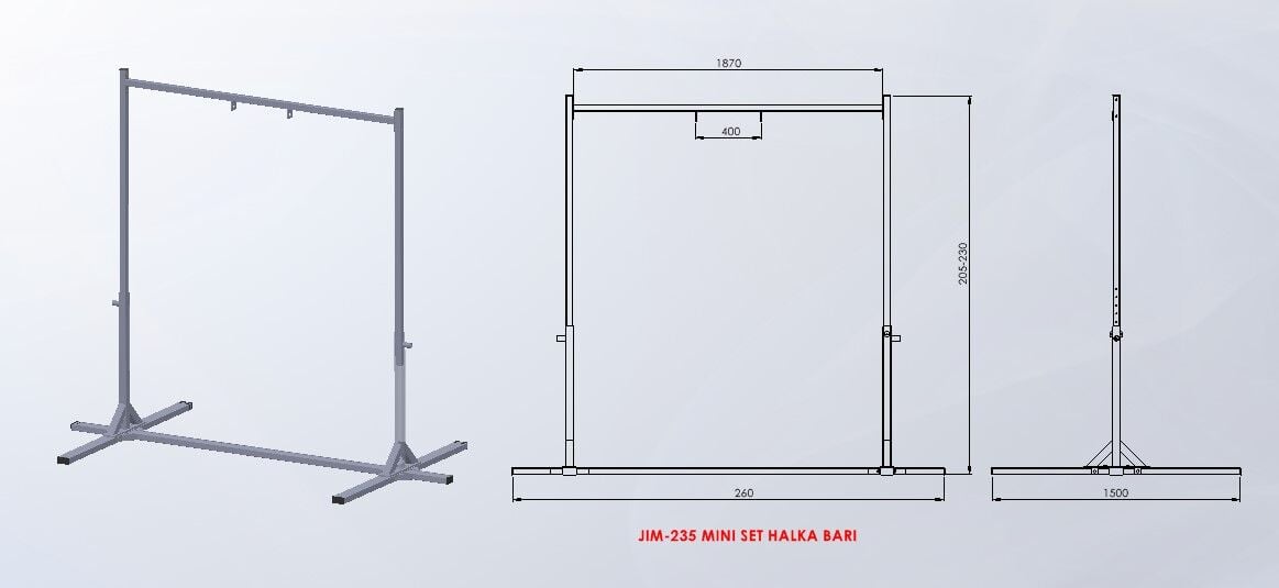 ASSA SPOR Mini Set Halka Barı - Jimnastik Halkası Üretimi