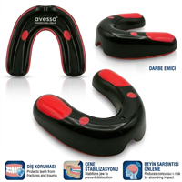 AVESSA DGL-300-KR PROF. DİŞLİK SİYAH-KIRMIZI