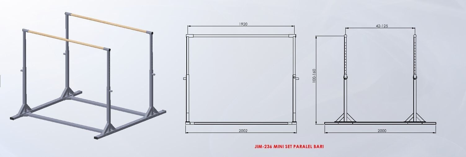 ASSA SPOR Mini Set Paralel Barı - Paralel Bar Üretimi