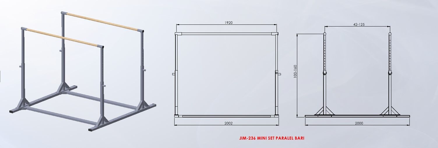 ASSA SPOR Mini Set Paralel Barı - Paralel Bar Üretimi