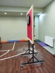 Villa Tipi Ayaklı Dart Standı AKT-038 | Tekerlekli Dart Sehpası | ASSA SPOR