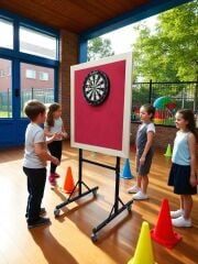 Villa Tipi Ayaklı Dart Standı AKT-038 | Tekerlekli Dart Sehpası | ASSA SPOR