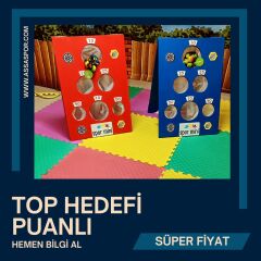 Top Atma Puanlı Kırmızı Ölçü ve Boyut Detayı