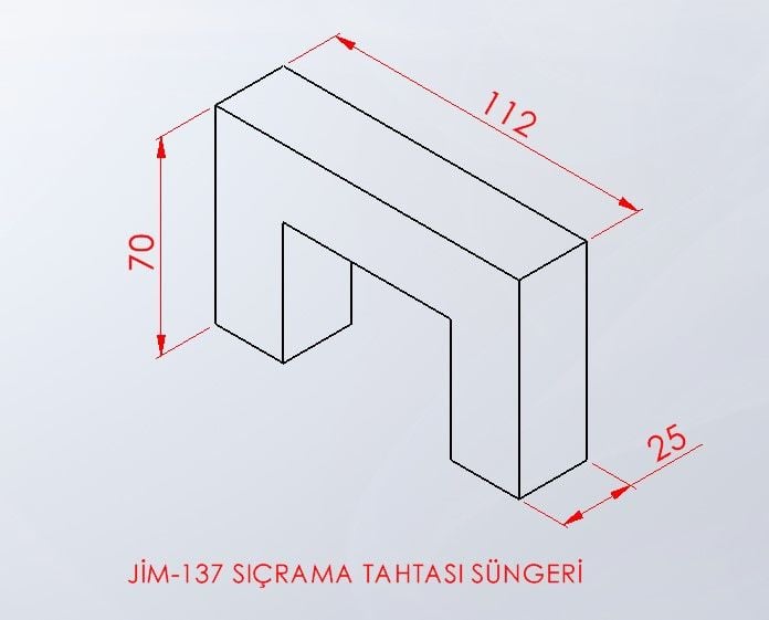 SIÇRAMA TAHTASI SÜNGERİ