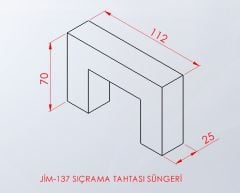 SIÇRAMA TAHTASI SÜNGERİ