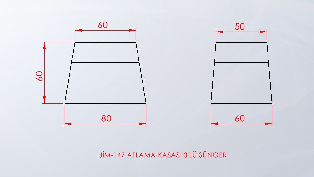 ATLAMA KASASI 3’LÜ SÜNGER