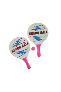 KZL-3394 BEACHBALL TAHTA RAKET FILELI 24 LÜ