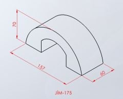Kalın C Köprü Minder Yan Görünüm