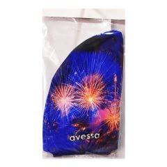 Avessa Bb-10D Havaaı Fişek Desenli Dijital Baskılı Bez Bone - Yüzme Bonesi | ASSA SPOR