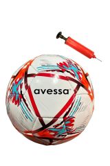 ASSA SPOR Avessa Ft150-100Kb Futbol Topu Kırmızı Beyaz 3 Astar Pompalı - Spor Ekipmanı Üretimi