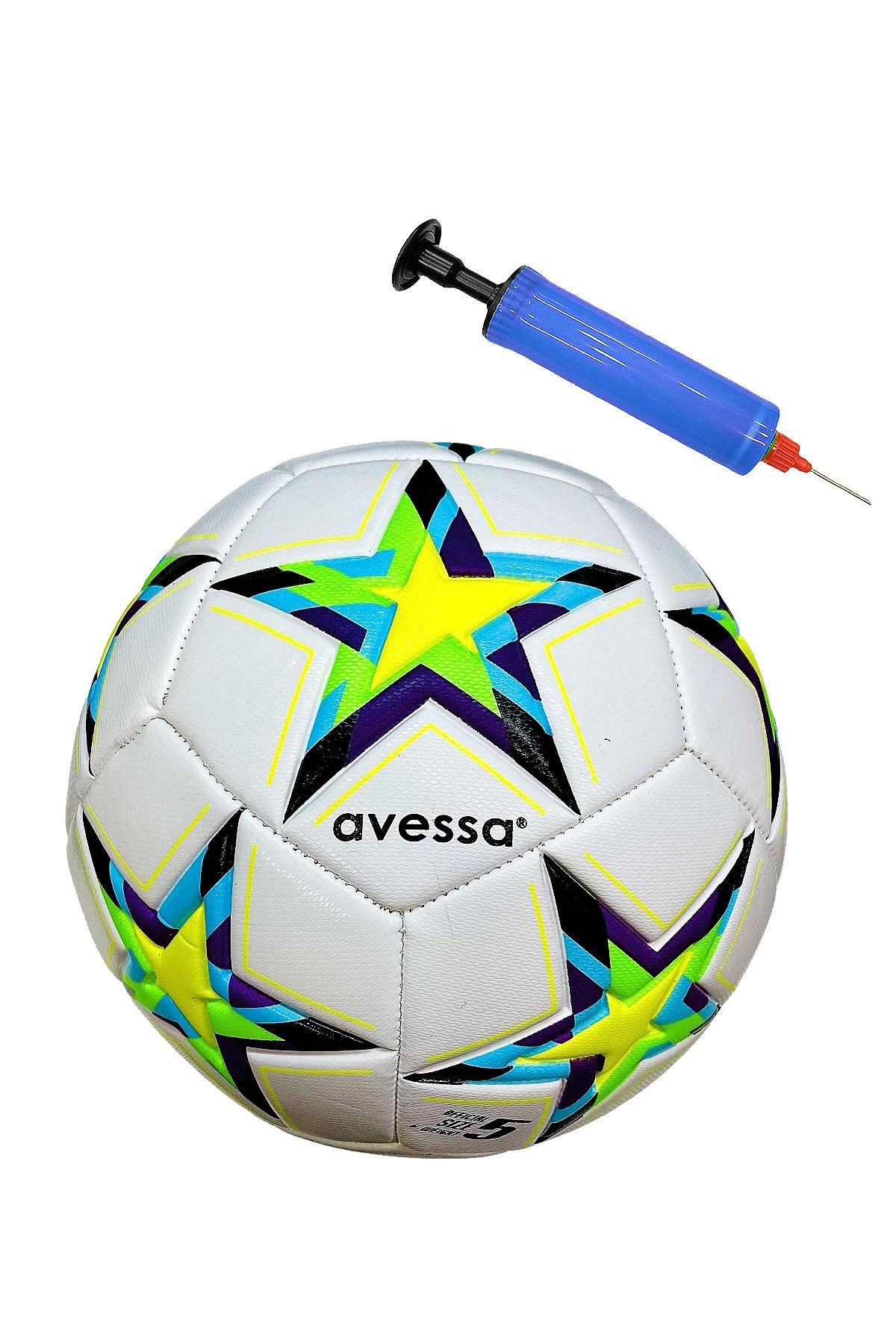 Avessa Ft800-110Sb Futbol Topu Sarı-Beyaz 4 Astar Pompalı - Profesyonel Futbol Topu | ASSA SPOR