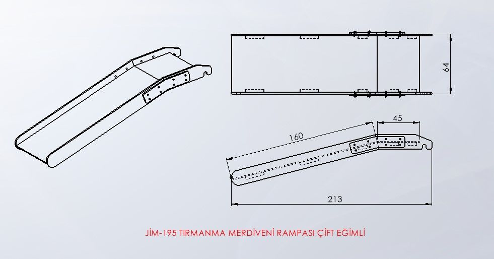 ASSA SPOR Tırmanma Merdiveni Rampası Çift Eğimli - Jimnastik Ekipmanı Üretimi