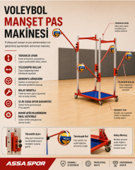 Voleybol Manşet Pas Makinesi Dörtlü
