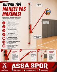 Duvar Tipi Voleybol Manşet Pas Makinası