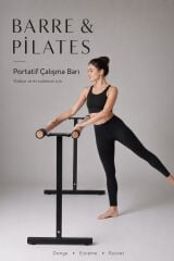Barre Pilates Portatif Çalışma Barı (Siyah)
