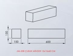 ASSA SPOR Çubuk Minder 15X15X60 Cm - Jimnastik Minderi Üretimi