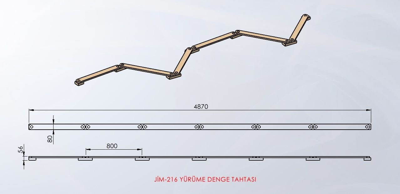 ASSA SPOR Yürüme Denge Tahtası - Denge Aleti Üretimi
