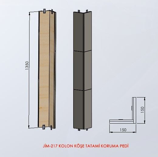 ASSA SPOR Tatami Kolon Köşe Koruma Pedi - Jimnastik Ekipmanı Üretimi