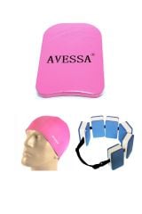 Avessa 3Lü Yüzme Havuz Seti Pembe - Yüzme Aksesuarı | ASSA SPOR
