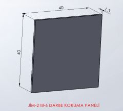 Darbe Koruma Paneli 6 Lı Paket Teknik Çizim