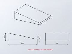 ASSA SPOR Mini Kısa Üçgen Minder - Jimnastik Minderi Üretimi
