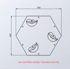 Petek Model Tırmanma Duvarı Tek