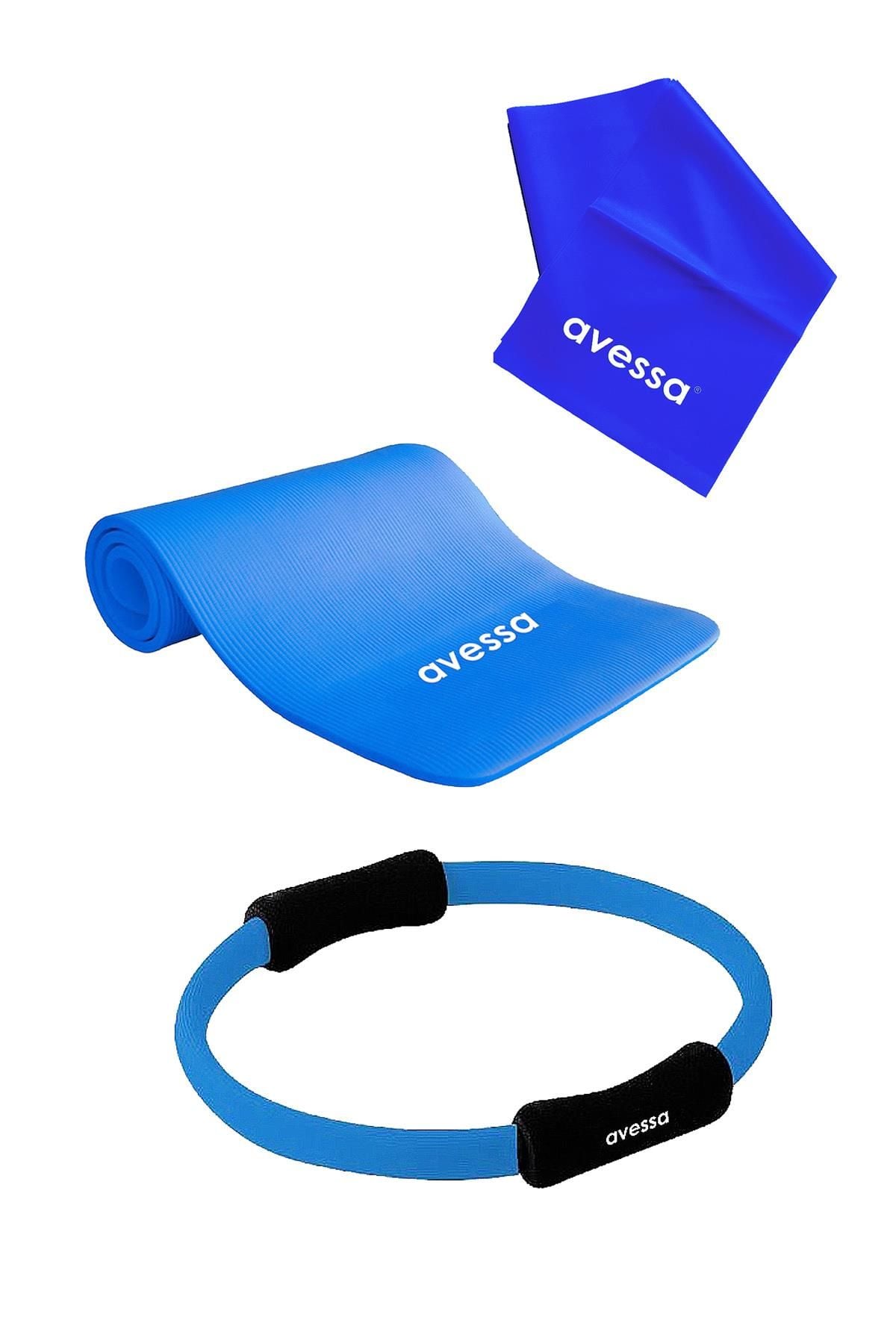 Avessa 3Lü Pilates Set Mavi - Pilates Ekipmanı | ASSA SPOR