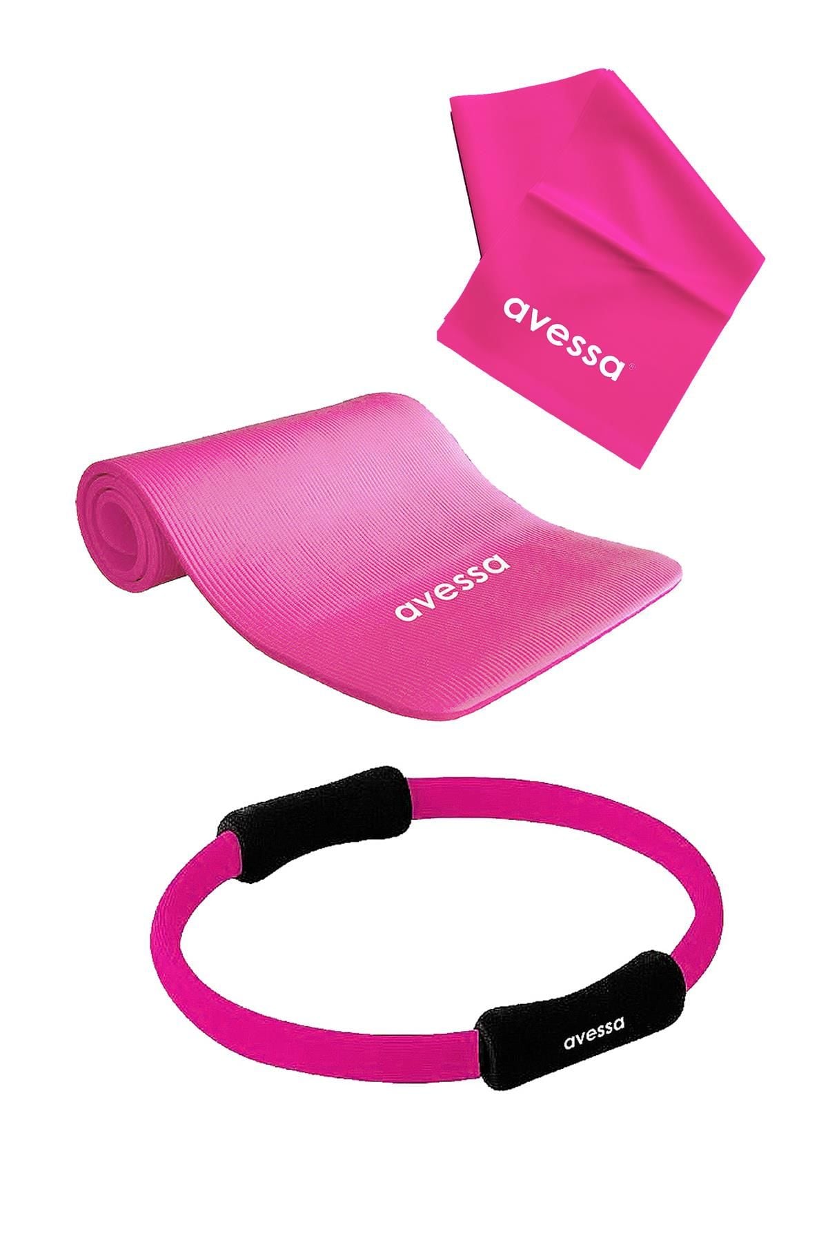 Avessa 3Lü Pilates Set Pembe - Pilates Ekipmanı | ASSA SPOR