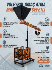 VOLEYBOL SMAÇ ATMA MAKİNASI SEPETLİ