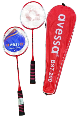 Avessa Bst-200K Badminton Raket Set Kırmızı - Badminton Ekipmanı | ASSA SPOR