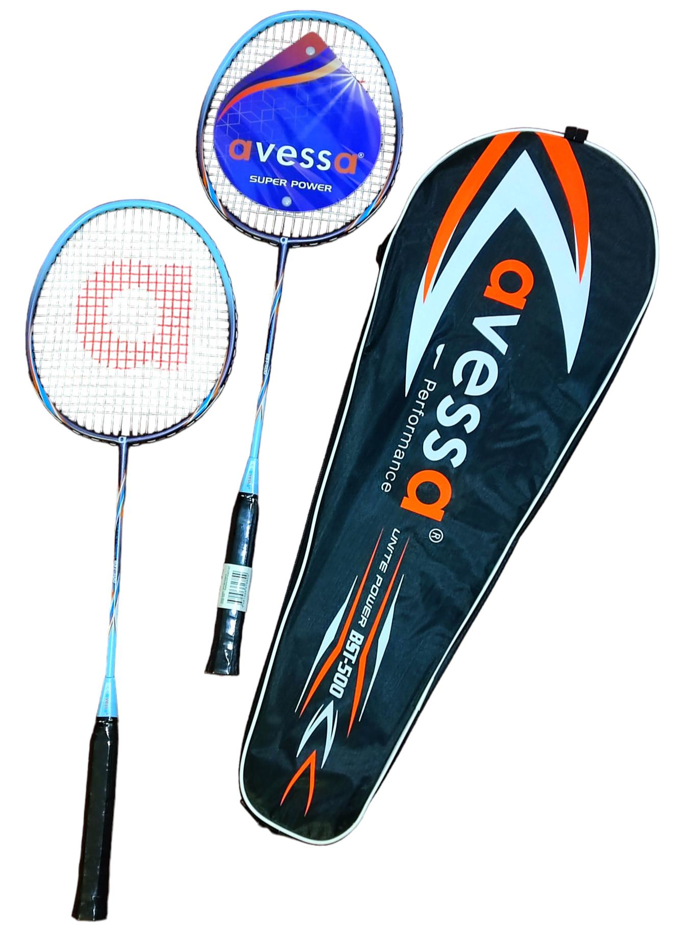 Avessa Bst-500M Badmington Profesyonel Raket Set Mor