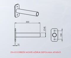 DİREĞE MONTE AĞIRLIK DEPOLAMA APARATI