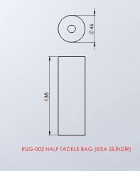 Half Tackle Bag (Kısa Silindir) Yan Görünüm