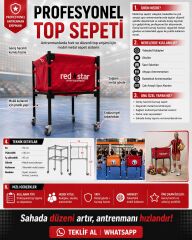 Metal Top Sepeti Yeni Model Kırmızı | Okul ve Spor Kulübü İçin Basketbol Ekipmanı