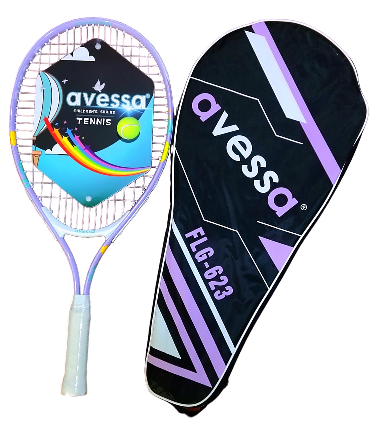 Avessa Flg-623L Tek Parça Ahtapot Desenli Tenis Raket Set Lila - Tenis Raketi | ASSA SPOR