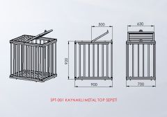 Metal Top Sepeti Detay Fotoğrafı